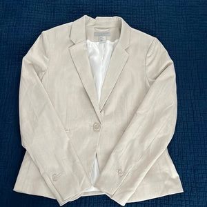 H&M matching beige suit jacket and pants - size 8
